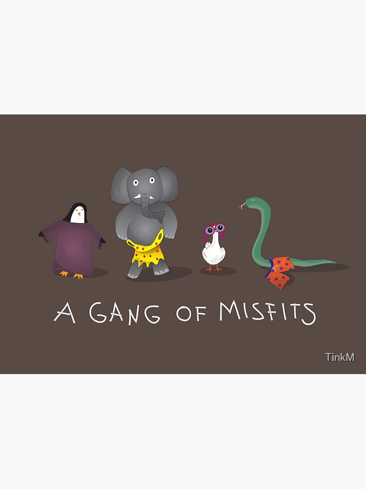 A Gang Of Misfits Sticker For Sale By Tinkm Redbubble