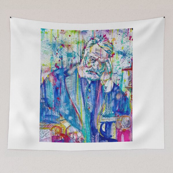 Item preview, VICTOR HUGO - watercolor portrait .2 designed and sold by lautir.