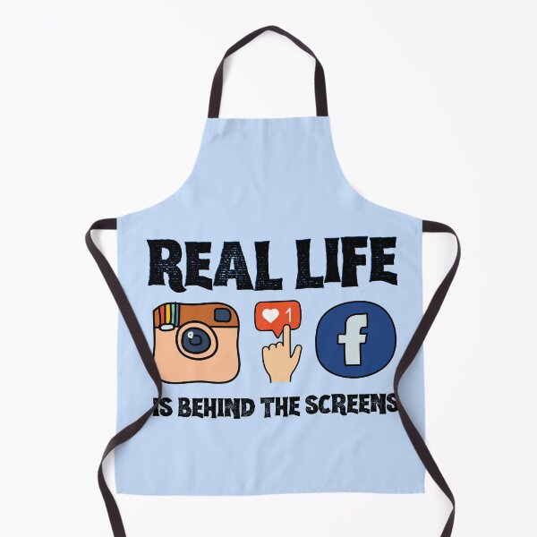 Item preview, Social Network Funny Gift, Real Life is Behind the screens designed and sold by AmazingEcraft.