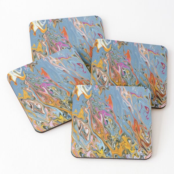 Item preview, Flowers abstract art designed and sold by Waveliquid.