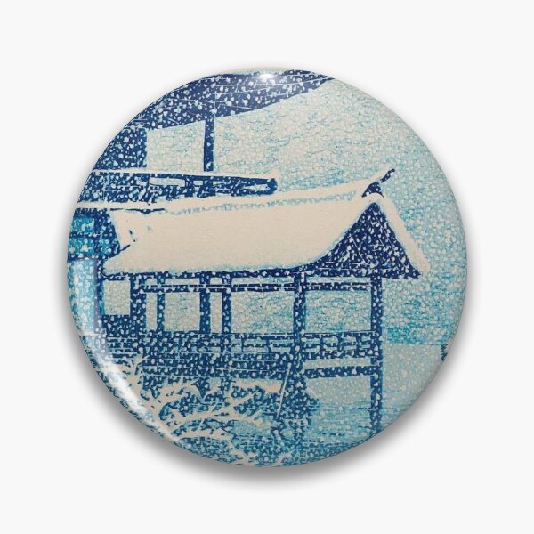 Item preview, El pabellón dorado en la nieve por Kawase Hasui Grabado en madera japonés vintage Arte cultural de Asia oriental designed and sold by Ejaaz.