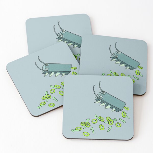 Item preview, Microchip Binary Bit Poop designed and sold by sandpiperstudio.