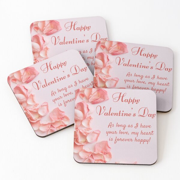 Item preview, Happy Valentines Day Forever Happy Greeting Card designed and sold by Piztees.
