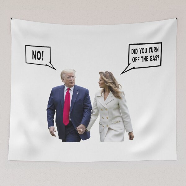 Item preview, Trump & Melania - Did you turn off the gas? designed and sold by jwebmarket.
