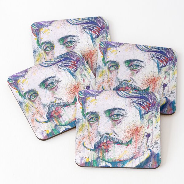 Item preview, MARCEL PROUST - watercolor portrait .2 designed and sold by lautir.