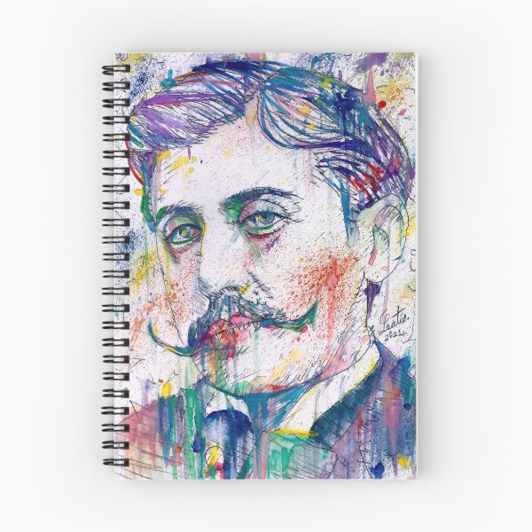 Item preview, MARCEL PROUST - watercolor portrait .2 designed and sold by lautir.