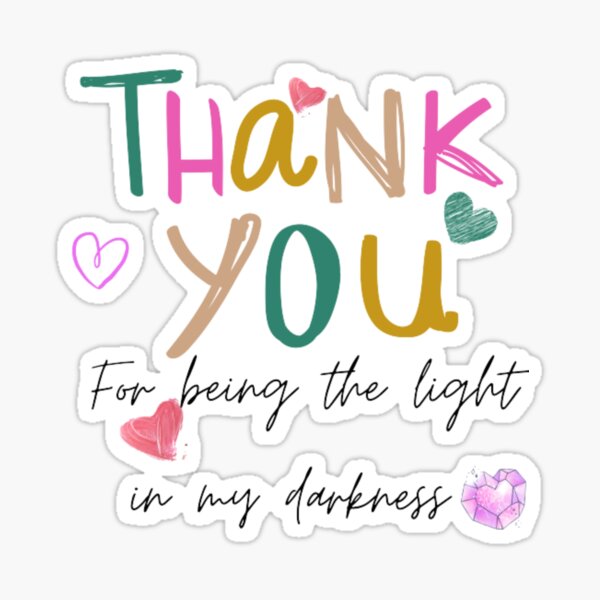 Thank You for Being a Friend Sticker – Witty Voyager