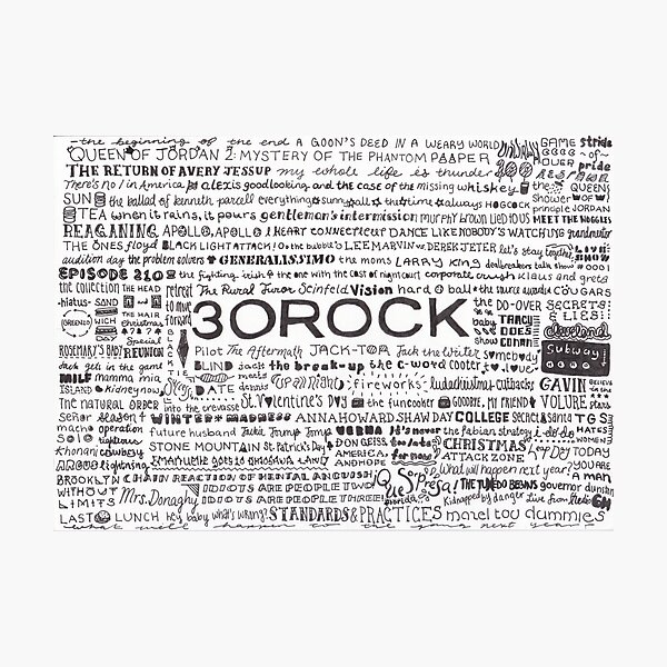 Artikel-Vorschau von 138 Episoden von 30 Rock, designt und verkauft von humandisaster.