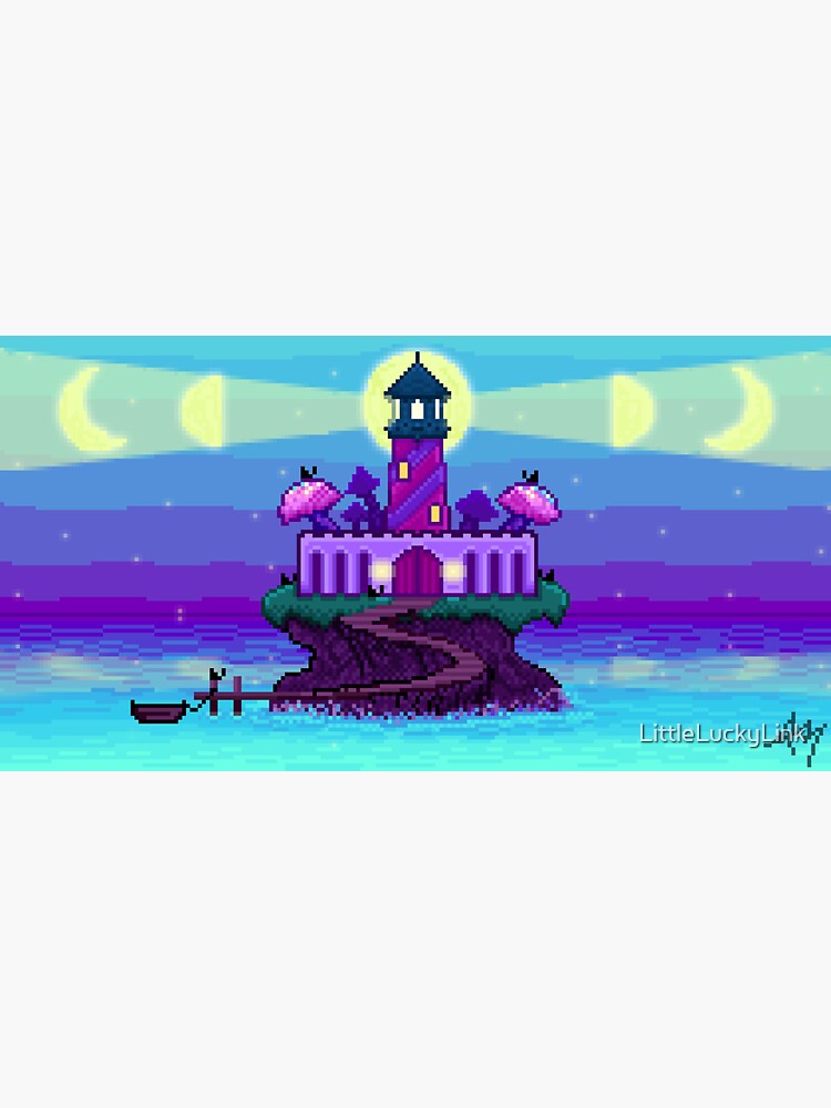 Projections III: Pixel Bay Lighthouse by littleluckylink