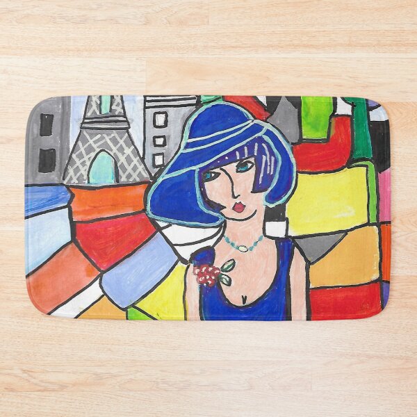 Item preview, woman,in,blue,in,paris designed and sold by Valeriartist.