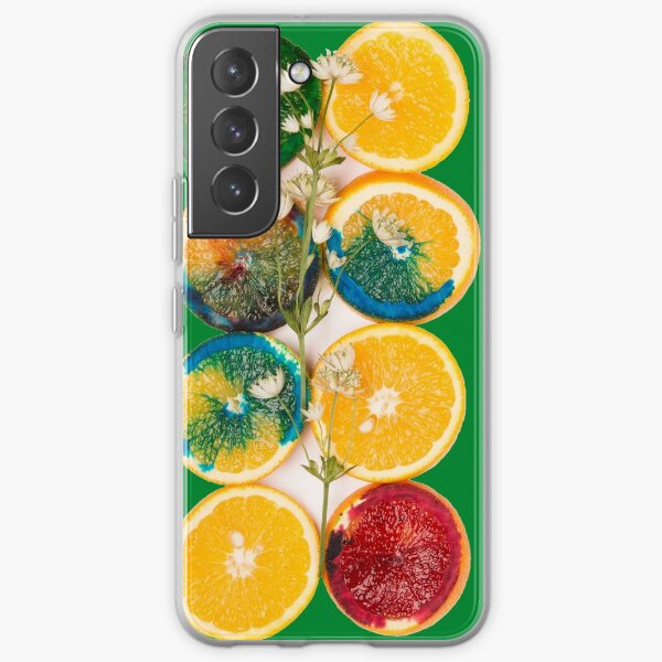 Oranges - variation in green Samsung Galaxy Soft Case