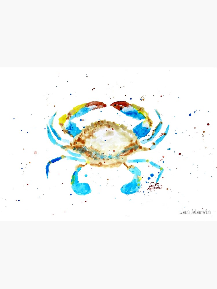 Disover Blue Crab by Jan Marvin Premium Matte Vertical Poster