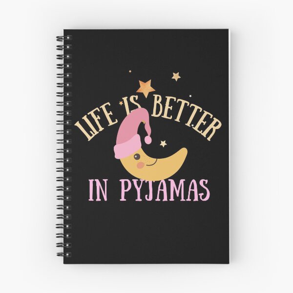 Item preview, Life is Better in Pyjamas Cute Crescent Moon designed and sold by SweetAndSpice.