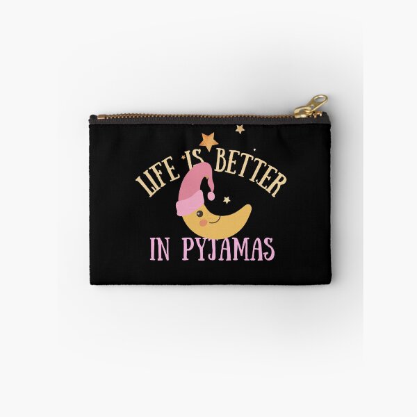 Item preview, Life is Better in Pyjamas Cute Crescent Moon designed and sold by SweetAndSpice.