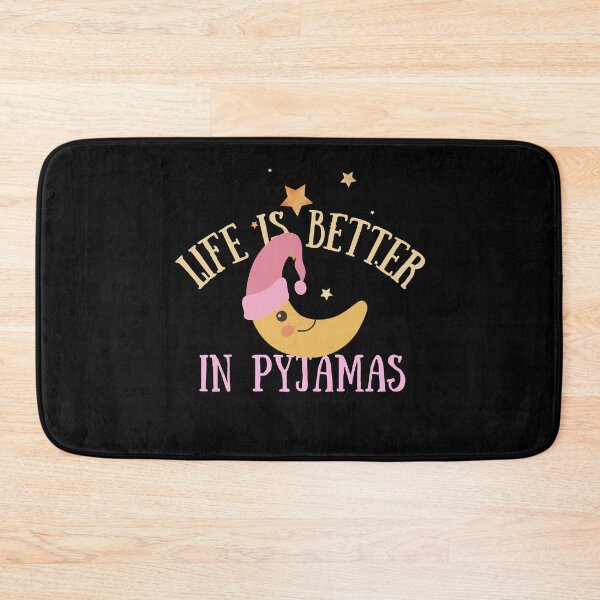 Item preview, Life is Better in Pyjamas Cute Crescent Moon designed and sold by SweetAndSpice.