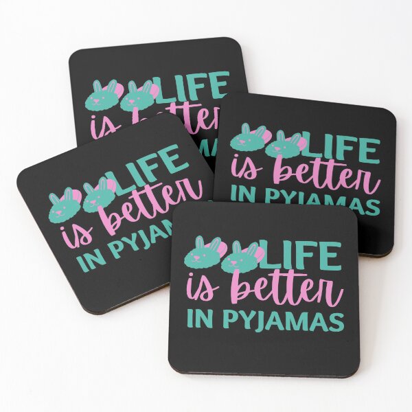 Item preview, Life is Better in Pyjamas Cute Slippers designed and sold by SweetAndSpice.
