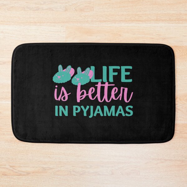 Item preview, Life is Better in Pyjamas Cute Slippers designed and sold by SweetAndSpice.