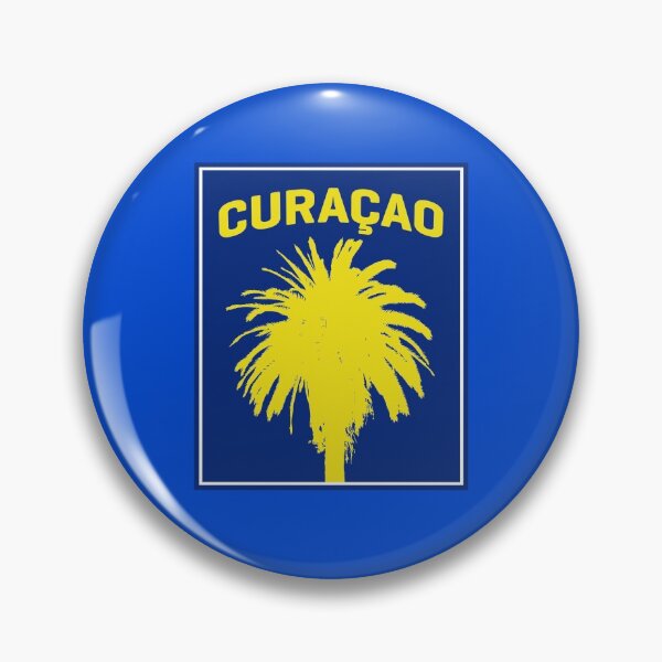 Item preview, Curacao Yellow Palm Tree Silhouette designed and sold by ClickForMore.