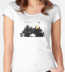 City Moonrise Women's Fitted Scoop T-Shirt