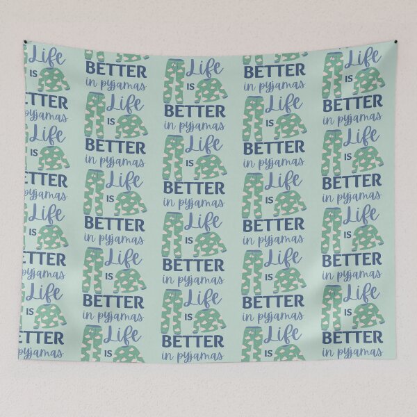 Item preview, Life is Better in Green Pyjamas  designed and sold by SweetAndSpice.