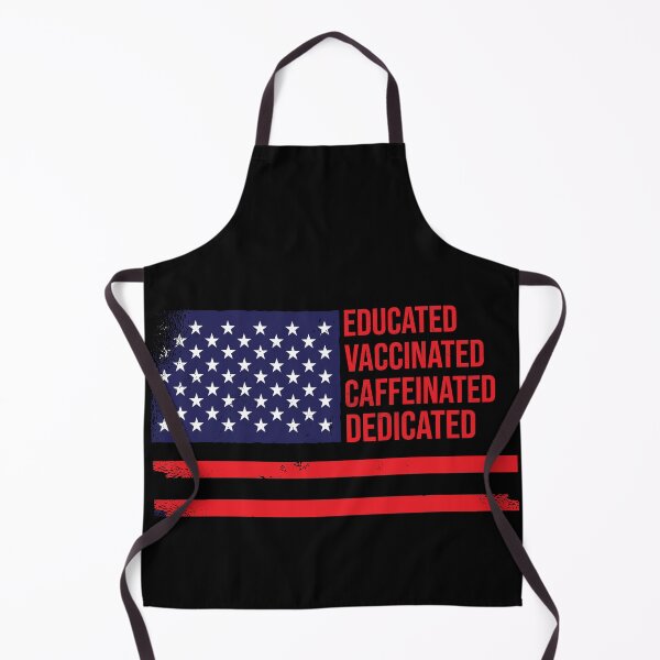 Item preview, Vintage Educated Vaccinated Caffeinated Dedicated American Flag Funny Nurse Coffee designed and sold by WhiteTears.