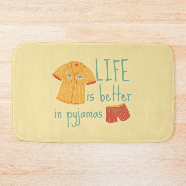 Item preview, Life is Better in Yellow and Orange Pyjamas designed and sold by SweetAndSpice.