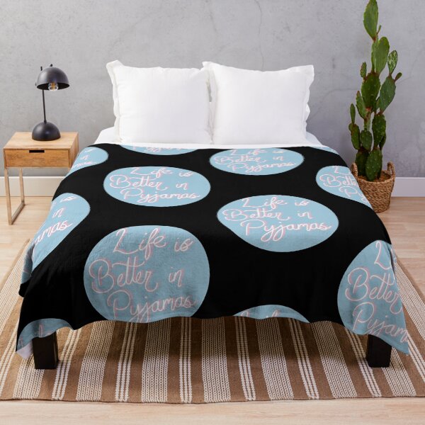 Item preview, Life is better in Pyjamas typography  designed and sold by ToriaScarlett.