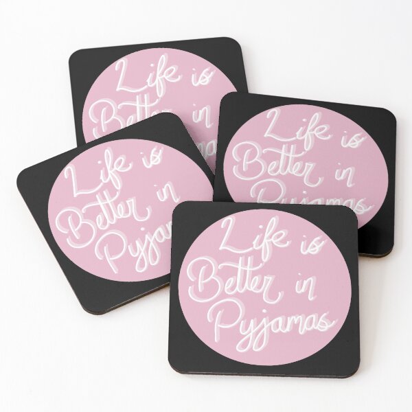 Item preview, Life is better in Pyjamas typography  designed and sold by ToriaScarlett.
