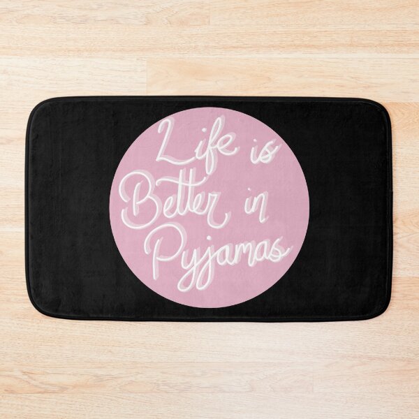 Item preview, Life is better in Pyjamas typography  designed and sold by ToriaScarlett.
