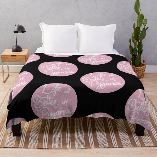 Item preview, Life is better in Pyjamas typography  designed and sold by ToriaScarlett.