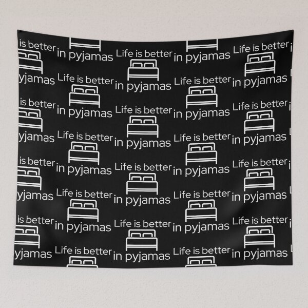 Item preview, Life is Better in Bed Pyjamas designed and sold by SweetAndSpice.