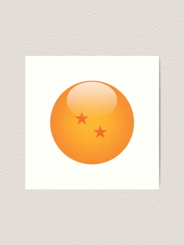 Dragon Ball 2 Stars Art Print For Sale By Mms18 Redbubble