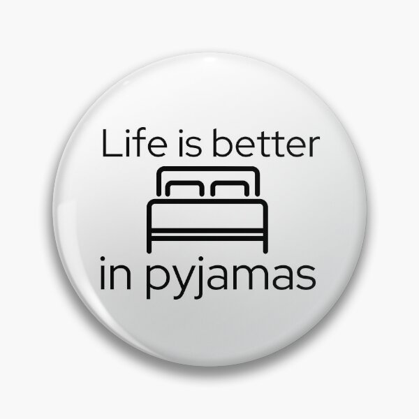Item preview, Life is Better in Bed Pyjamas White Background designed and sold by SweetAndSpice.