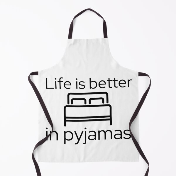 Item preview, Life is Better in Bed Pyjamas White Background designed and sold by SweetAndSpice.