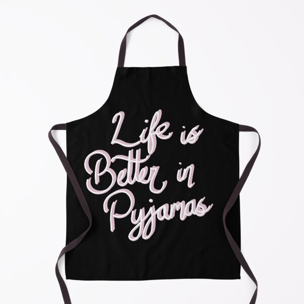 Item preview, Life is better in Pyjamas Pink typography  designed and sold by ToriaScarlett.