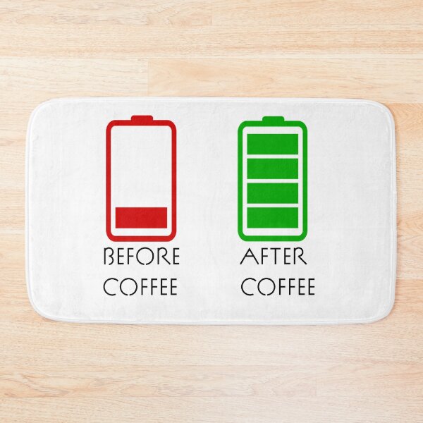 Item preview, Before coffee, after coffee battery bars designed and sold by qlobba.