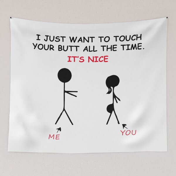 Item preview, I just want to touch your butt all the time bestselling trendy design 2026 v7 designed and sold by DesigonDesigner.