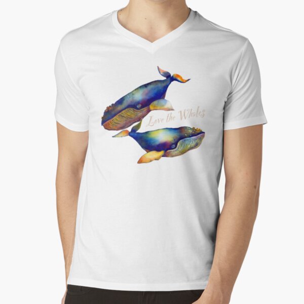 Love the Whales V-Neck T-Shirt
