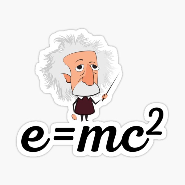 Einstein E=mc2 Sticker