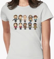 The Walking Dead - Main Characters Chibi - AMC Walking Dead Women's Fitted T-Shirt