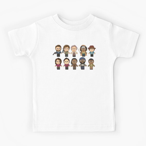 The Walking Dead - Main Characters Chibi - AMC Walking Dead Kids T-Shirt
