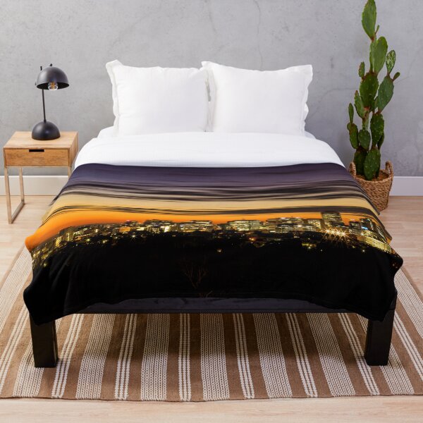 Adelaide skyline Throw Blanket