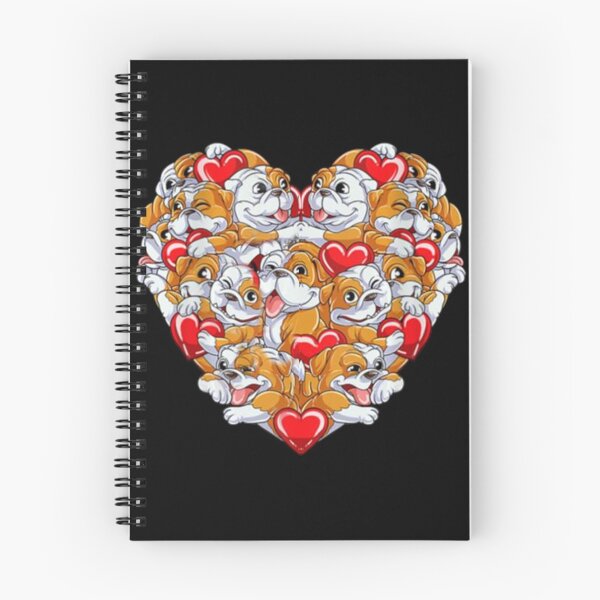 Item preview, English bulldog Valentine Tshirt designed and sold by Unique-Tees.