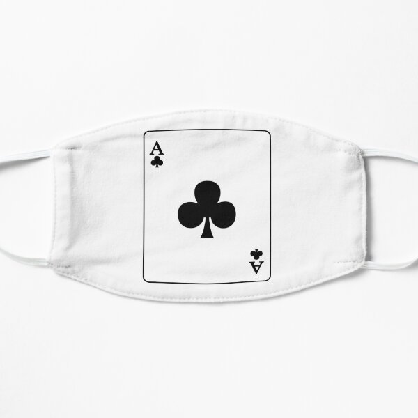 Playing Card Ace Of Clubs Flat Mask