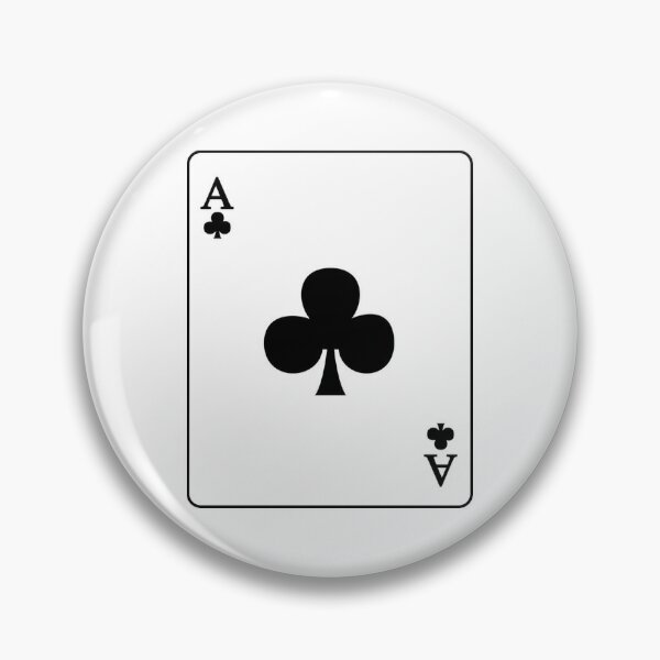 Playing Card Ace Of Clubs Pin
