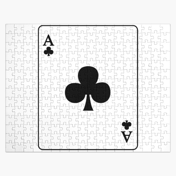 Playing Card Ace Of Clubs Jigsaw Puzzle