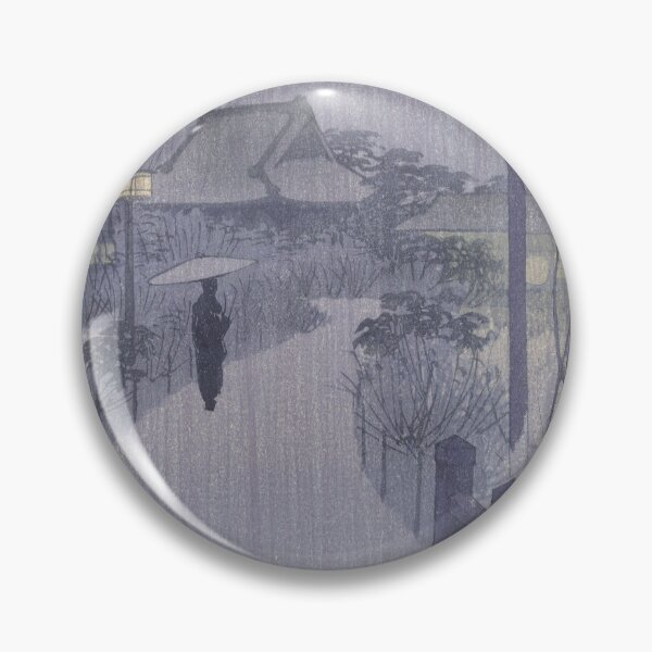 Item preview, Evening rain at the Shinobazu pond designed and sold by redstitchlab.