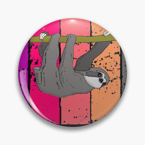 Item preview, Sloth Retro Colorful Rainbow designed and sold by Imutobi.