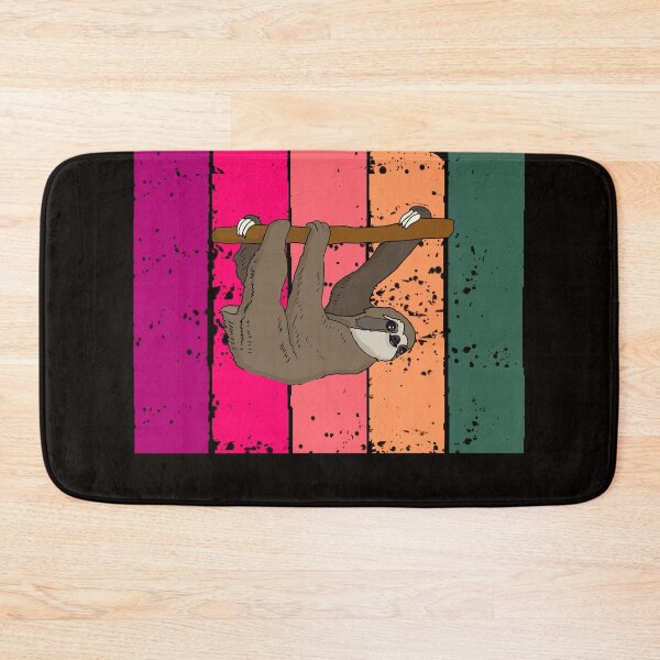 Item preview, Sloth Retro Colorful Rainbow designed and sold by Imutobi.