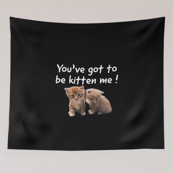 Item preview, You've got to be kitten me, cute kittens pun. designed and sold by Theleochick.